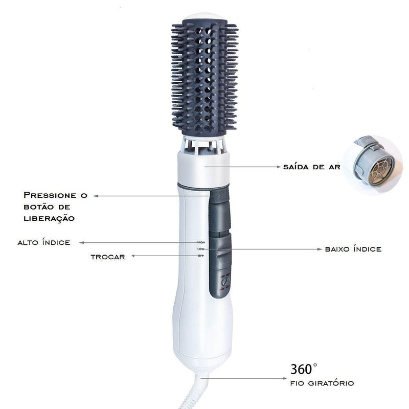 Rotativa secador de cabelo escova 8 em 1 - quick preference