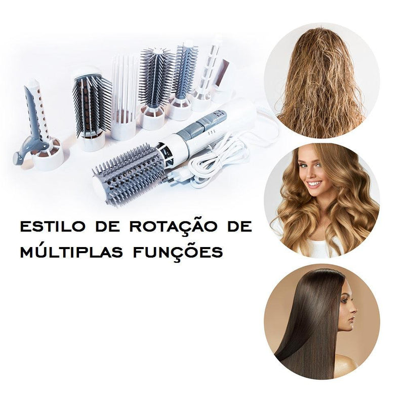 Rotativa secador de cabelo escova 8 em 1 - quick preference