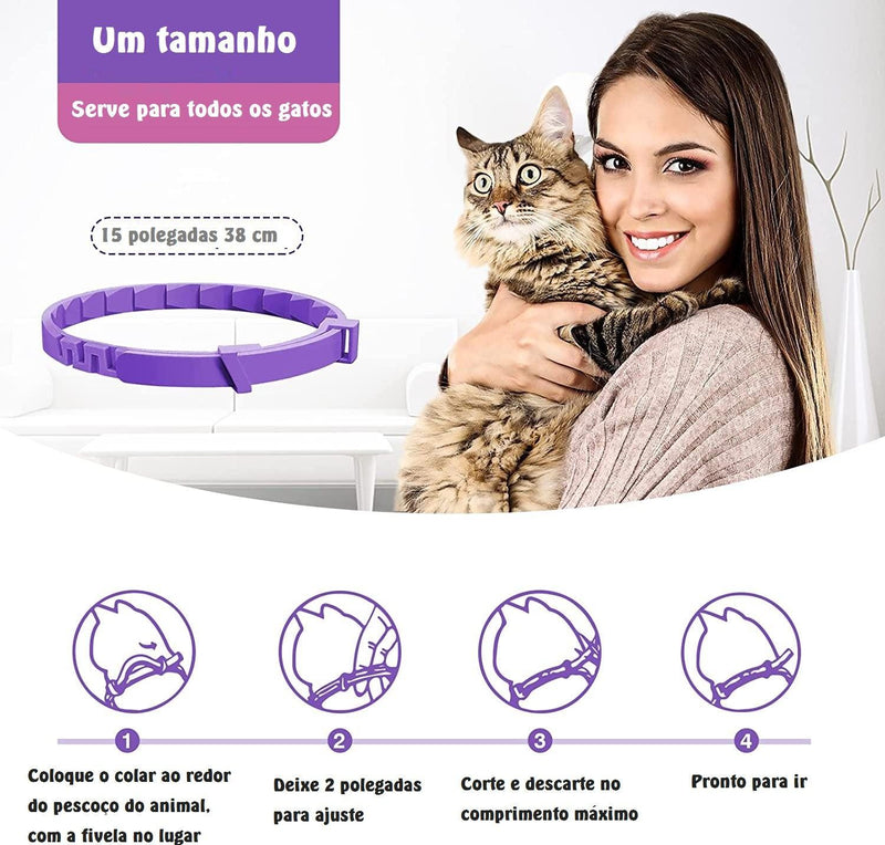 Coleira de prevenção de pulgas e carícias para cães e gatos - quick preference