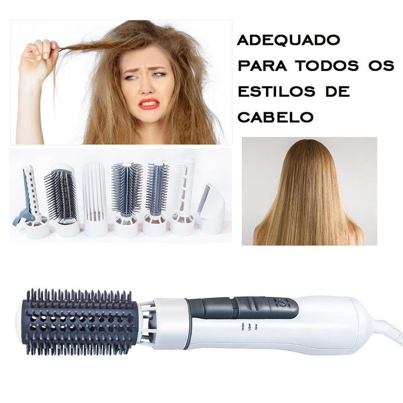 Rotativa secador de cabelo escova 8 em 1 - quick preference