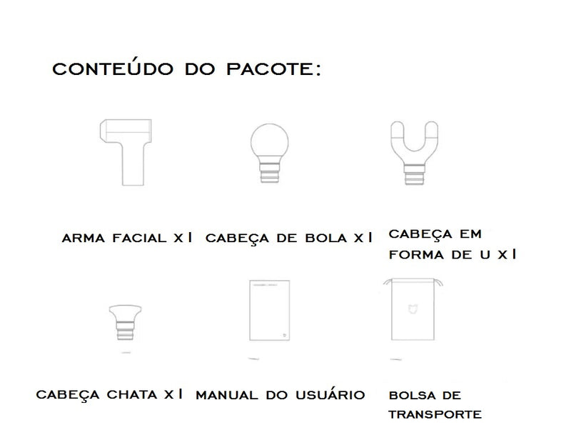 Vibração elétrica Massagem Gun