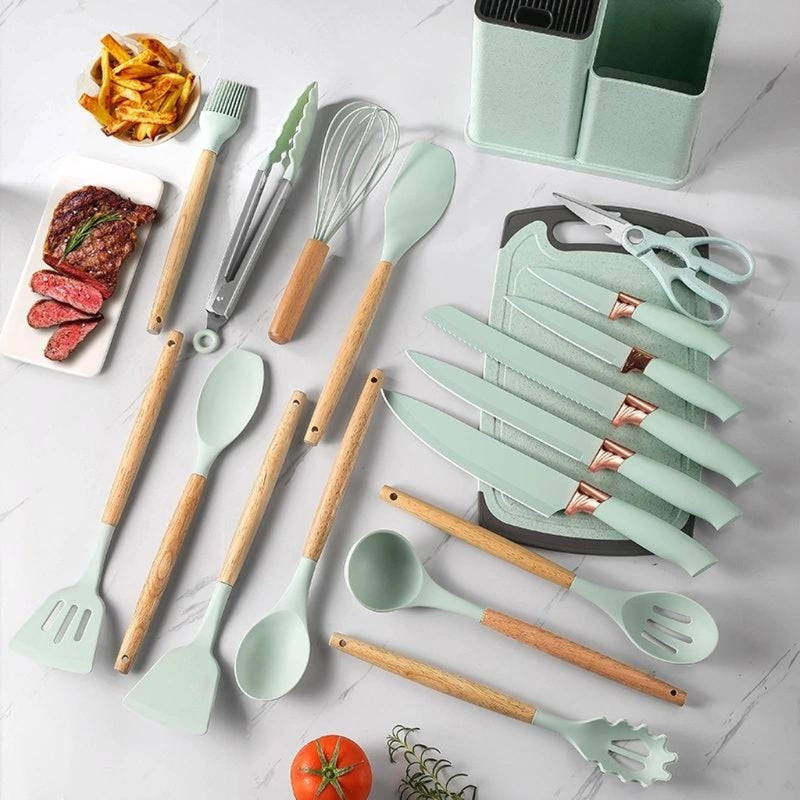 Utensílios de Cozinha Luxo 19 Peças