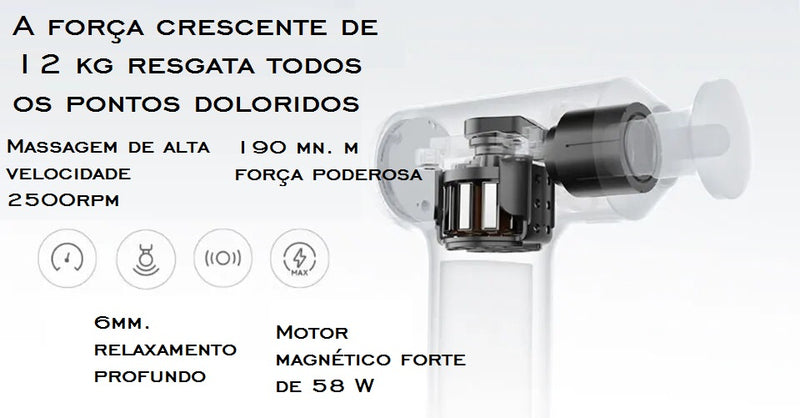 Vibração elétrica Massagem Gun