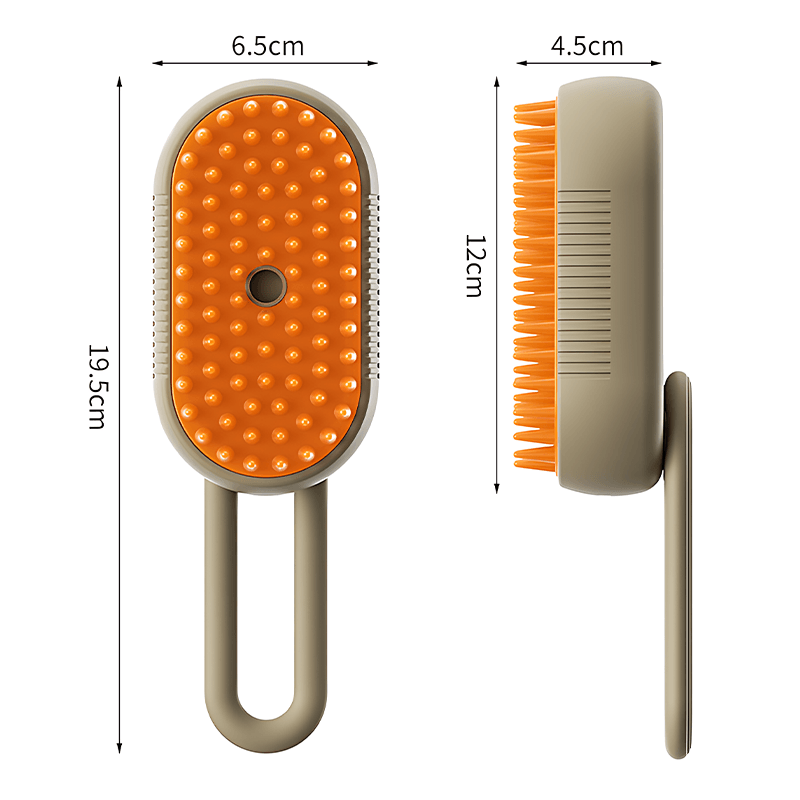 Escova elétrica anti-salpicos com spray de vapor